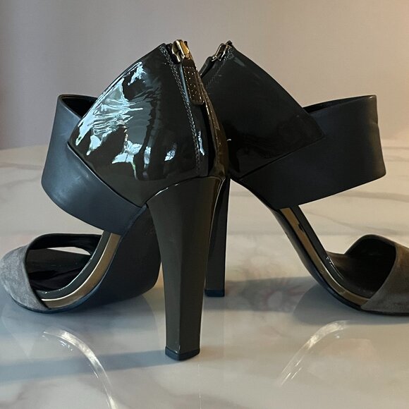 Gucci Suede & Leather Heels Sz IT 39 - Picture 6 of 8